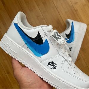 Nike Custom Air Force 1 Triple Swoosh NWT
